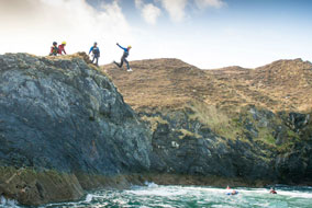 Coasteering-leap