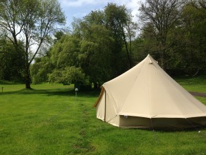 Bell tents in Westport House